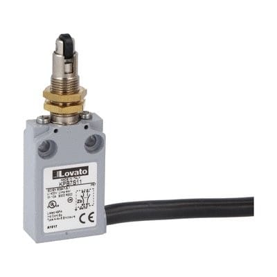 LOVATO ELECTRIC - Interrupt de pos K a pouss. à galet plast. à 90° filetée M12,1NO+1NC dépen. préc