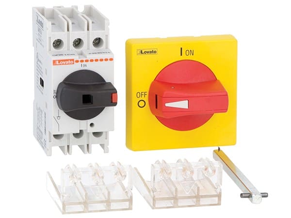 LOVATO ELECTRIC - Interrupteur-sectionneur GA025A + quatrième pôle GAX42040A