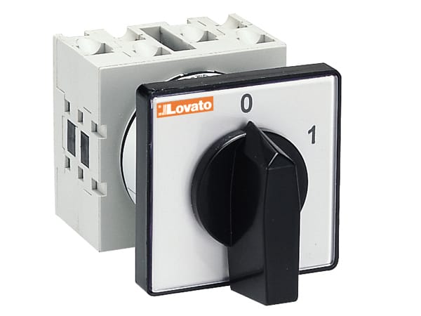 LOVATO ELECTRIC - CAM SWITCH 2P 6POS.FRONT MOUNTING 48X48