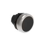 LOVATO ELECTRIC - BOUTON POUSSOIR AFFLEURANT A ACCROCHAGE PLAT. SERIES CHROMED PLASTIC Ø22mm NOIR