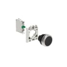 LOVATO ELECTRIC - KIT Bouton-poussoir à IMP en plast., plat, noir avec socle de fix et 1NO