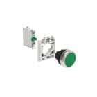 LOVATO ELECTRIC - KIT Bouton-poussoir à IMP en plast., plat, vert avec socle de fix et 1NO