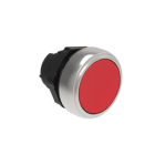 LOVATO ELECTRIC - BOUTON POUSSOIR AFFLEURANT A ACCROCHAGE PLAT. SERIES CHROMED PLASTIC Ø22mm ROUGE