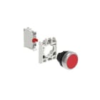 LOVATO ELECTRIC - KIT Bouton-poussoir à IMP en plast., plat, rouge avec socle de fix et 1NF