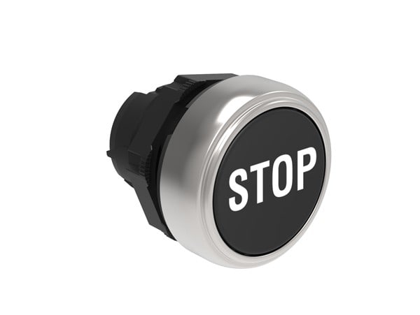 LOVATO ELECTRIC - TETE BOUTON AFFLEURANT STOP NOIRE
