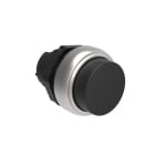 LOVATO ELECTRIC - BOUTON POUSSOIR DEPASSANT A ACCROCHAGE PLAT. SERIES CHROMED PLASTIC Ø22mm NOIR