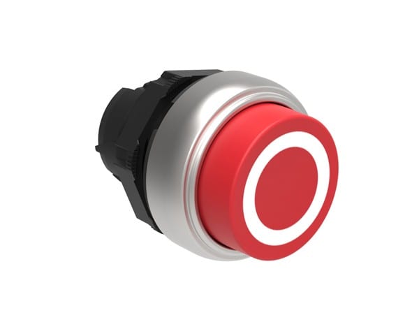 LOVATO ELECTRIC - TETE BOUTON DEPASSANT O ROUGE