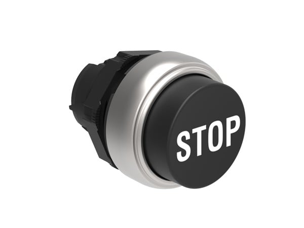 LOVATO ELECTRIC - TETE BOUTON DEPASSANT STOP NOIRE