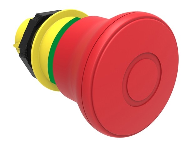 LOVATO ELECTRIC - BOUTON "COUP DE POING" Ø40mm TIRER xDEVEROUILLER Ø22mm xARRÊT ISO 13850.ROUGE