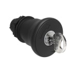 LOVATO ELECTRIC - BOUTON "COUP DE POING" PLAT. CHRO. PLASTIC TOURNER LA CLÉ. xARRÊT NORMAL
