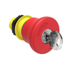 LOVATO ELECTRIC - BOUTON "COUP DE POING" PLAT. CHRO. PLASTIC TOURNER LA CLÉ xDEVEROUILLER Ø40mm