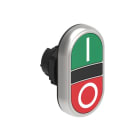 LOVATO ELECTRIC - TETE DOUBLE BOUTON AFFLEURANT VERT-ROUGE