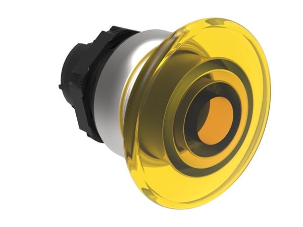 LOVATO ELECTRIC - TETE BOUTON COUP POING JAUNE 40MM
