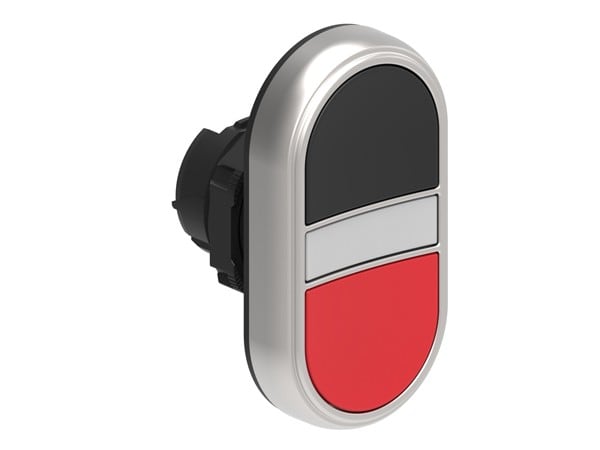 LOVATO ELECTRIC - TETE DOUBLE BOUTON NOIRE-ROUGE
