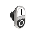 LOVATO ELECTRIC - TETE DOUBLE BOUTON BLANCHE-NOIRE I-O LUM