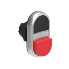 LOVATO ELECTRIC - BOUTON POUSSOIR DOUBLE TOUCHE indicat lum. BLANC 1 AFFLEURANT + 1 DEPASSANT