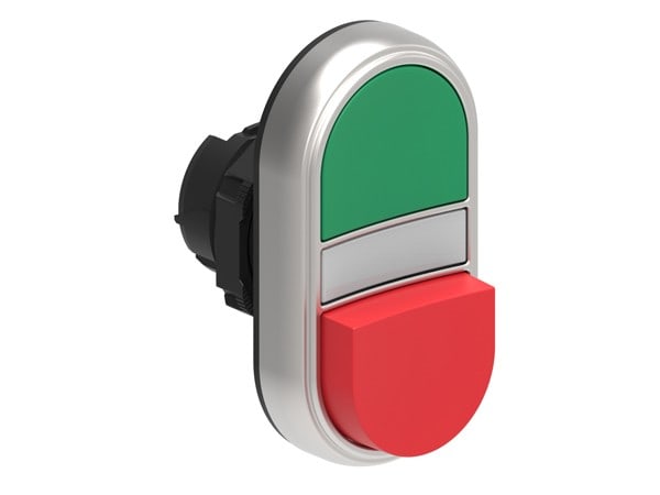 LOVATO ELECTRIC - TETE DOUBLE BOUTON AFFLEURANT V/R LUMINE