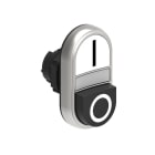 LOVATO ELECTRIC - BOUTON POUSSOIR DOUBLE TOUCHE indicat lum. BLANC 1 AFFLEURANT + 1 DEPASSANT