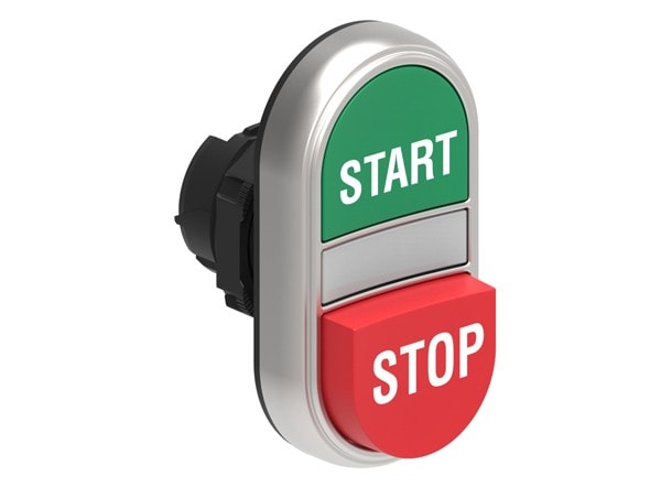 LOVATO ELECTRIC - TETE DOUBLE BOUTON AFFLEURANT V/R START-