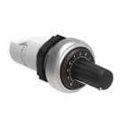 LOVATO ELECTRIC - POTENTIOMÈTRE MONOBLOC Ø22mm PLAT. CHRO. PLASTIC, AVEC ÉCHELLE GRADUÉE 2.5KOHM