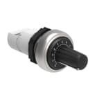 LOVATO ELECTRIC - POTENTIOMÈTRE MONOBLOC Ø22mm PLAT. CHRO. PLASTIC, AVEC ÉCHELLE GRADUÉE 10KOHM