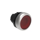 LOVATO ELECTRIC - BOUTON POUSSOIR LUMINEUX AFFLEURANT A ACCR. PLAT. SERIES CHRO. PLASTIC ROUGE