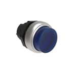 LOVATO ELECTRIC - BOUTON POUSSOIR LUMINEUX DEPASSANT A ACCR. PLAT. SERIES CHRO. PLASTIC BLEU