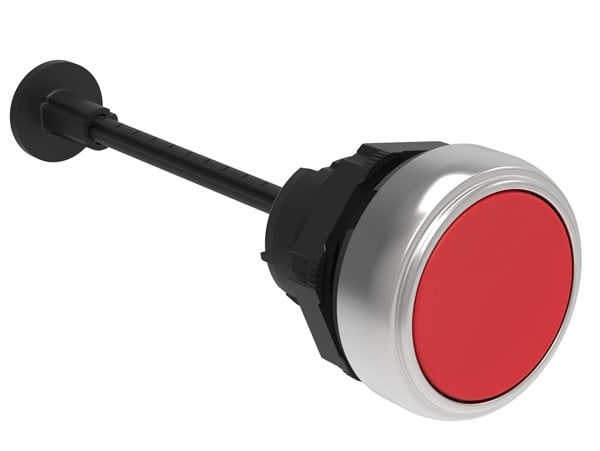 LOVATO ELECTRIC - BOUTON RESET MECANIQUE AFFLEURANT ROUGE A IMPLUSION, LONG RÉGLABLE 0...150mm