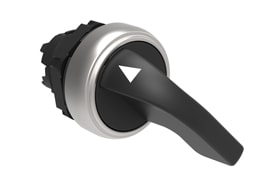 LOVATO ELECTRIC - COMMUTATEUR A CROSSE PLATINUM SERIES CHROMED PLASTIC, 2 POSITIONS, 0 - 1