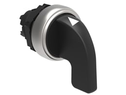 LOVATO ELECTRIC - COMMUTATEUR A CROSSE PLATINUM SERIES CHROMED PLASTIC, 3 POSITIONS, 1 - 0 - 2