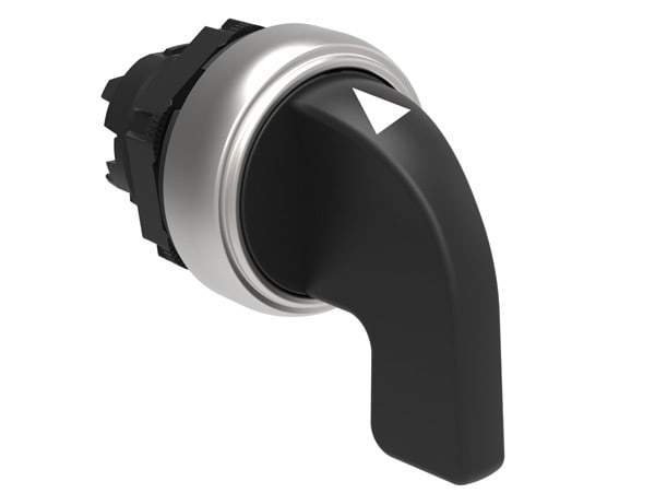 LOVATO ELECTRIC - COMMUTATEUR A CROSSE PLATINUM SERIES CHROMED PLASTIC, 3 POSITIONS, 1 > 0 - 2