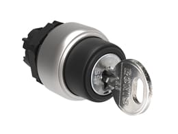 LOVATO ELECTRIC - COMMUTATEUR A CLE PLATINUM SERIES CHROMED PLASTIC, 2 POSITIONS, 0 - 1 CLE 421E