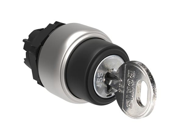 LOVATO ELECTRIC - COMMUTATEUR A CLE PLATINUM SERIES CHROMED PLASTIC, 2 POSITIONS, 0 - 1