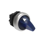 LOVATO ELECTRIC - COMMUTATEUR LUMINEUX PLATINUM SERIES CHROMED PLASTIC, 2 POSITIONS, 0 - 1 BLEU
