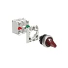 LOVATO ELECTRIC - KIT Commutateur sélectif rouge/éclairé LED blanc 12-30VAC/DC, 2 pos 0-1