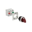 LOVATO ELECTRIC - KIT Commutateur sélectif rouge/éclairé LED blanc 12-30VAC/DC, 3 pos 1-0-2