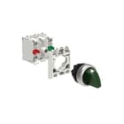 LOVATO ELECTRIC - KIT Commutateur-sélecteur plast. vert/éclairé LED blanc 185-265VAC, 3 pos 1-0-2