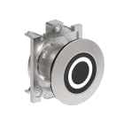 LOVATO ELECTRIC - BOUTON POUSSOIR AFFLEURANT A IMPULSION SERIE PLATINUM METAL Ø30mm NOIR "0"
