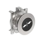 LOVATO ELECTRIC - BOUTON POUSSOIR AFFLEURANT A IMPULSION SERIE PLATINUM METAL Ø30mm NOIR "? ??"