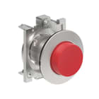 LOVATO ELECTRIC - BOUTON POUSSOIR DEPASSANT A ACCROCHAGE SERIE PLATINUM METAL Ø30mm ROUGE
