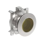 LOVATO ELECTRIC - BOUTON POUSSOIR LUMINEUX AFFLEURANT A IMP SERIE PLAT. FLAT METAL Ø30mm JAUNE