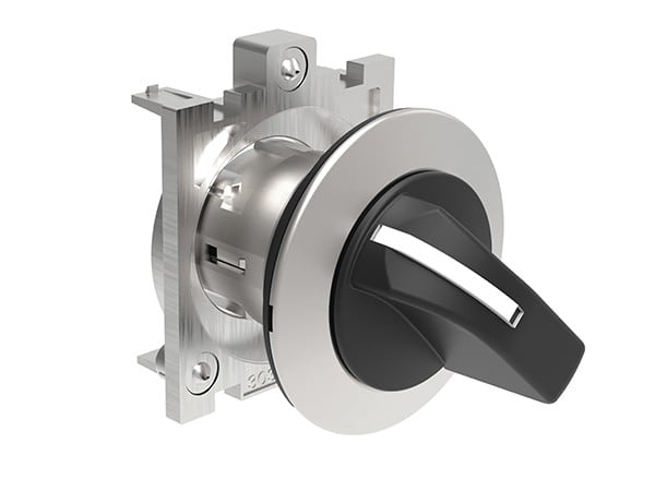 LOVATO ELECTRIC - COMMUTATEUR SÉRIE PLATINUM Ø30mm FLAT MÉTAL, 2 POSITIONS, 0 - 1