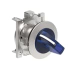 LOVATO ELECTRIC - COMMUTATEUR LUMINEUX SÉRIE PLAT. Ø30mm FLAT MÉTAL, 3 POSITIONS, 1 > 0 - 2 BLEU