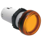 LOVATO ELECTRIC - VOYANT LED MONOBLOC LUMIÈRE FIXE Ø22mm PLAT. CHRO. PLASTIC, ORANGE, 48VAC/DC