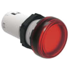 LOVATO ELECTRIC - VOYANT LED MONOBLOC LUMIÈRE FIXE Ø22mm SÉRIE PLAT. CHRO. PLASTIC, ROUGE, 24AC/DC