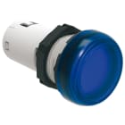 LOVATO ELECTRIC - VOYANT LED MONOBLOC LUMIÈRE FIXE Ø22mm SÉRIE PLAT. CHROMED PLASTIC, BLEU 110VDC