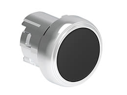 LOVATO ELECTRIC - Bouton poussoir affleurant a accrochage serie Platinum metal Ø22mm noir