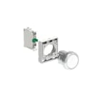 LOVATO ELECTRIC - KIT Bouton-poussoir en MÉT, plat, blanc avec socle de fix, 1 fermeur