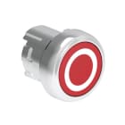 LOVATO ELECTRIC - Bouton poussoir affleurant a impulsion serie platinum metal Ø22mm rouge "0"