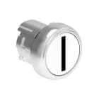 LOVATO ELECTRIC - Bouton poussoir affleurant a impulsion serie platinum metal Ø22mm blanc "I"